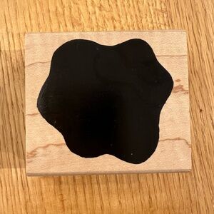 1998 DeNami Design Wood Mounted Rubber Stamp
Solid Wavy Edge Accent